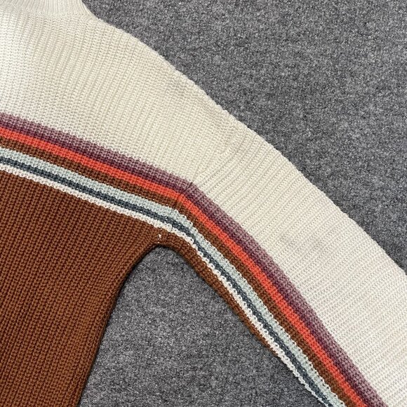 Rip Curl Womens Boho Striped Knit Sweater M Multicolor Cotton Blend - Picture 8 of 8